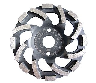 Diamant-Schleifteller / Schleiftopf / Topfschleifer Ø 125 mm - Abrasiv Cup Premium, sehr hohe Standzeit für Sandstein, Estrich, Putz, abrasive Betonprodukte. | 