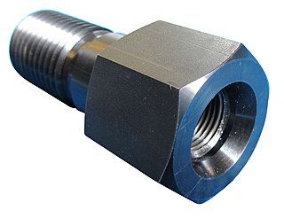 Bohrkronen Adapter 1/2" Muffe auf 1 1/4" Zapfen, passend zu DUSS mit G 1/2"