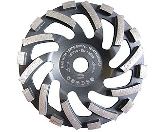 Diamant-Schleifteller Ø 148 / 150 mm passend zum Hilti Betonschleifer DG 150. | Für abrasive Betonprodukte, Sandstein, Estrich, Putz. Sehr hohe Standzeit im empfohlenen Anwendungsbereich!