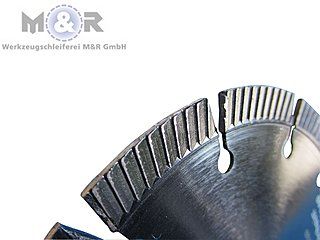Diamanttrennscheibe "Super Abrasiv" Ø 230 mm - Segmentbild Diamanttrennscheibe "Super Abrasiv" Ø 230 mm - Segmentbild