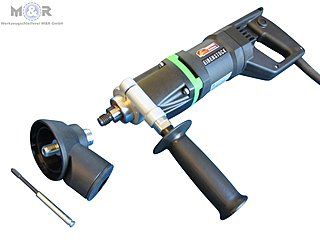 Eibenstock EHD 1500 - Diamant-Trocken-Kernbohrmaschine als Set mit Staubabsaugung.