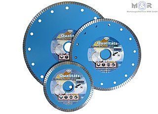 Diamant-Fliesen-Trennscheiben mit extra dünnen Schneidrand für Feinsteinzeug, Fliesen, Kacheln, Naturstein, Keramik & mehr ➤ M&R
