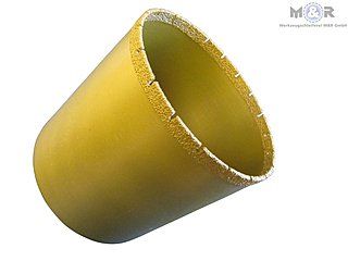 Spezial Vakuum-beschichtete Diamant-Trocken-Bohrkrone für harte Ton- und Keramikrohren (z.B. Schiedel Absolut)