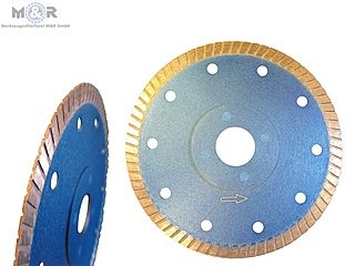 Diamant-Trennscheibe Ø 125 mm "Fliesen-Spezial" - Für Feinsteinzeug, Keramik, Fliesen, dünne Natursteine, glasierte Klinker, Kacheln. | Restposten - nur solange der Vorrat reicht!