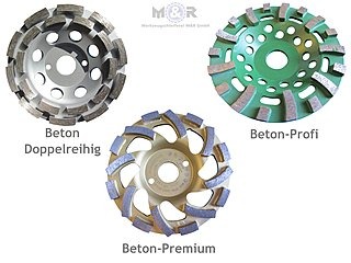 Diamant-Schleiftopf Ø 125 mm für Beton & Granit - 3 Stück als Spar-Set! Diamant-Schleiftopf Ø 125 mm für Beton & Granit - 3 Stück als Spar-Set!
